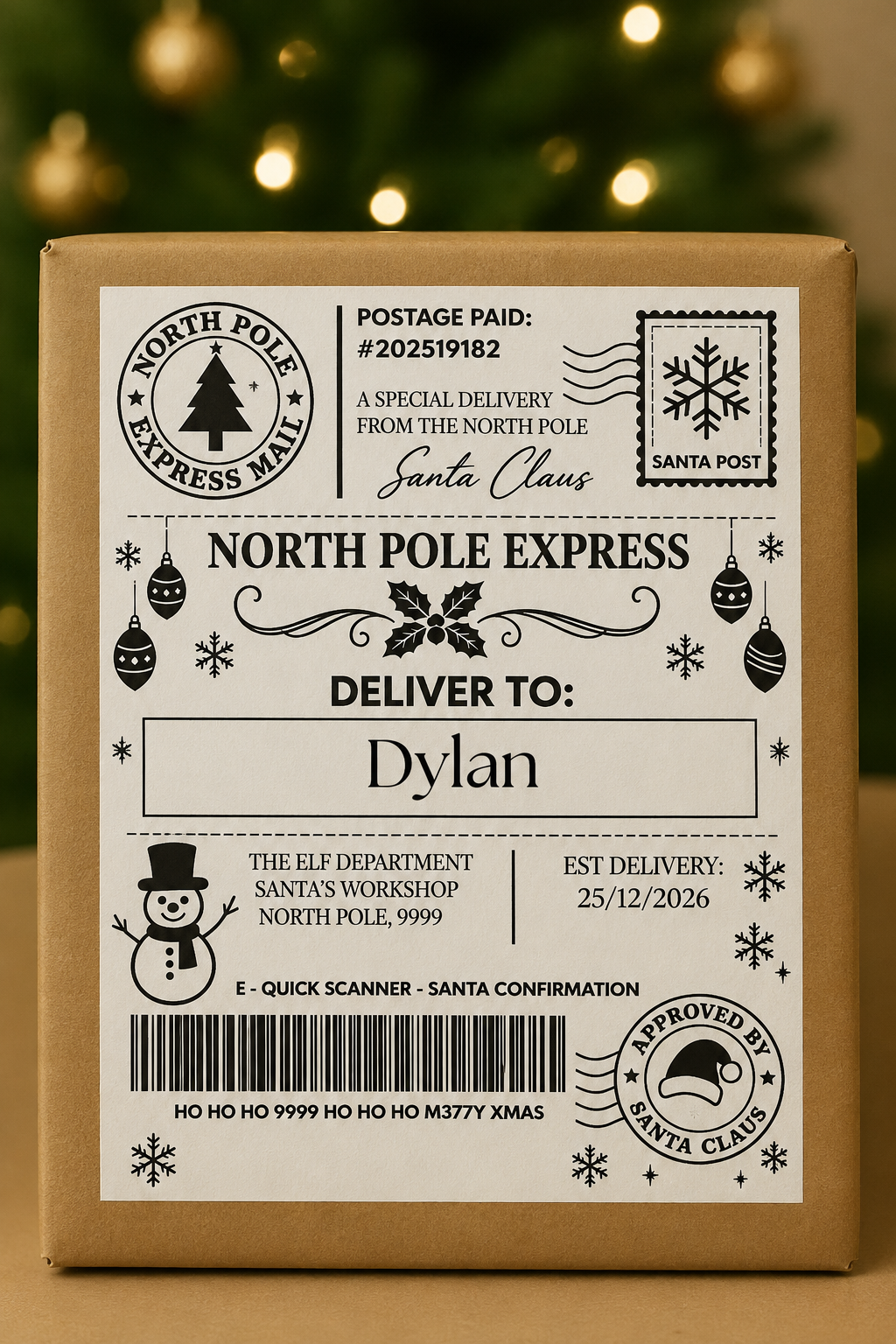 Santa Post Express Mail - 6 Pk