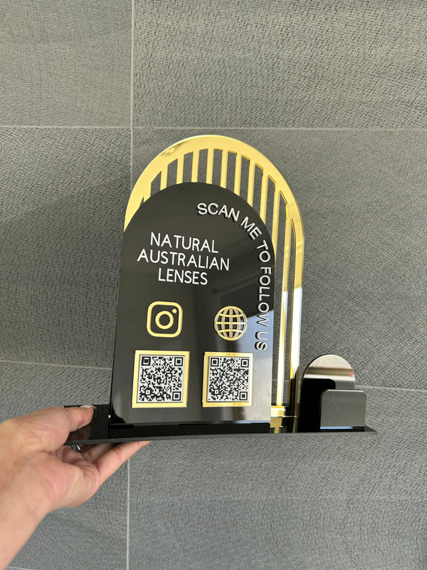 Business QR Code Stand