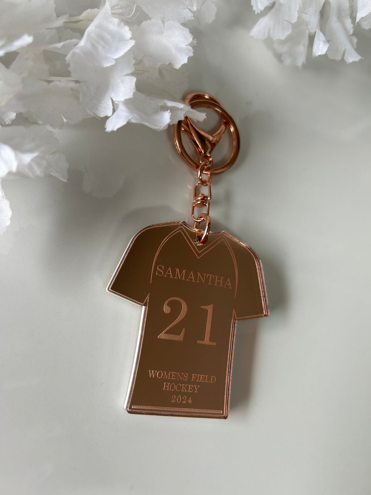 Field Hockey Jersey Keychain