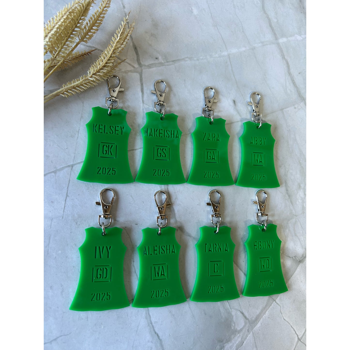 Netball Dress Bag Tag