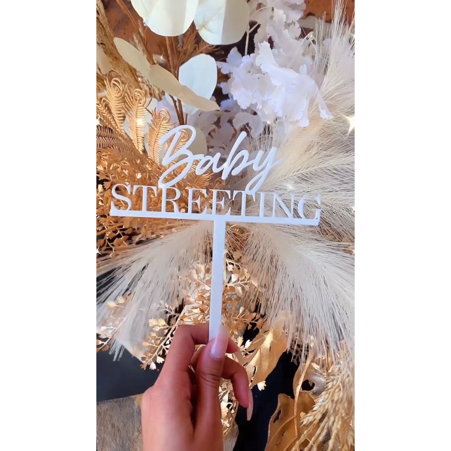 Acrylic Cake Topper - Solid Colour