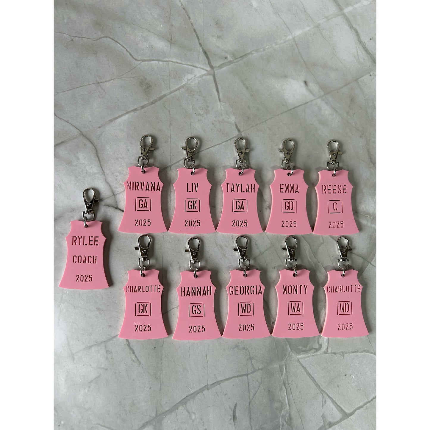 Netball Dress Bag Tag