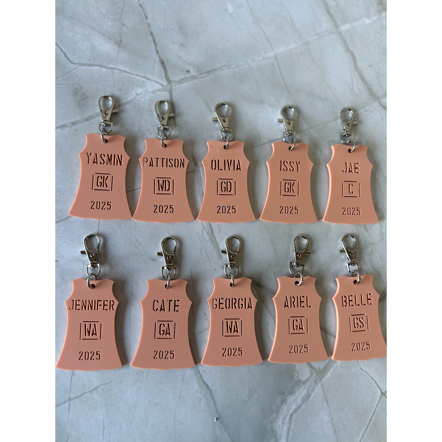 Netball Dress Bag Tag