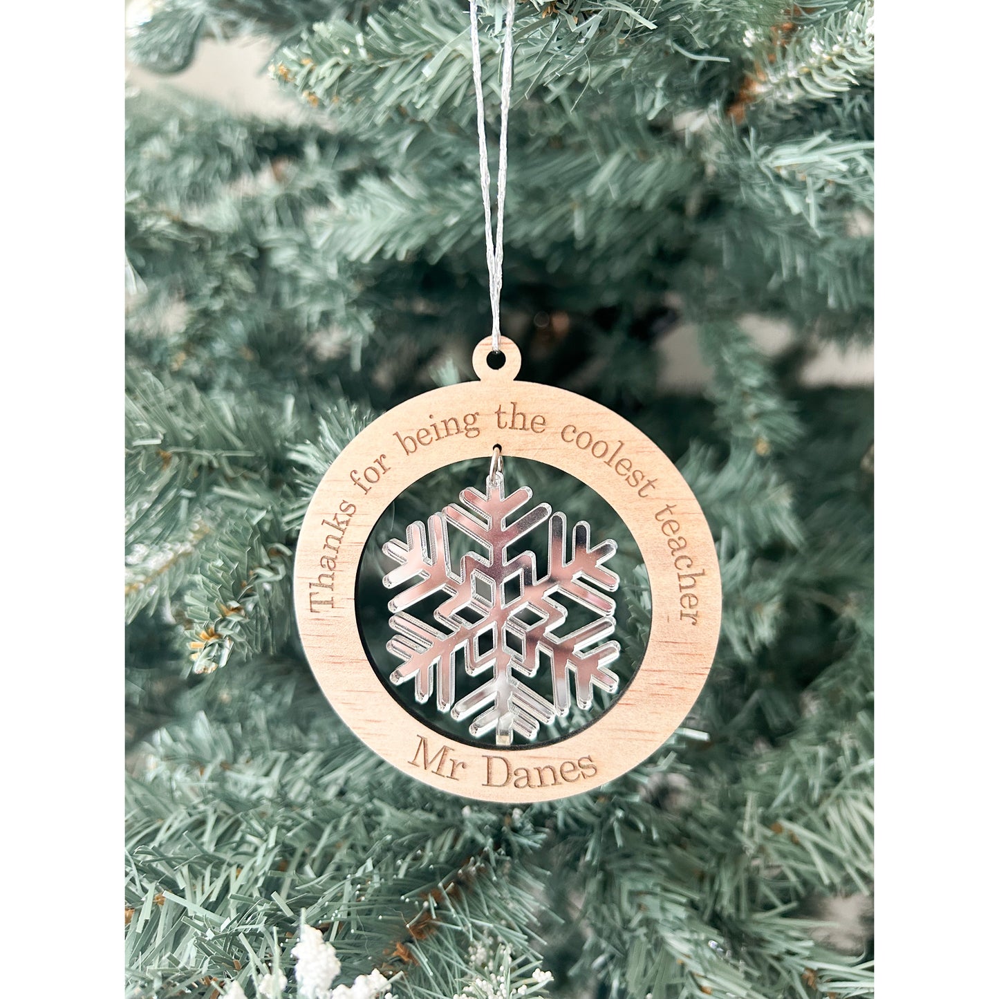 Coolest Teacher Bauble
