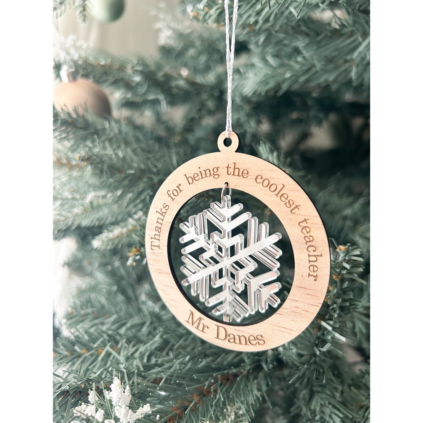 Coolest Teacher Bauble
