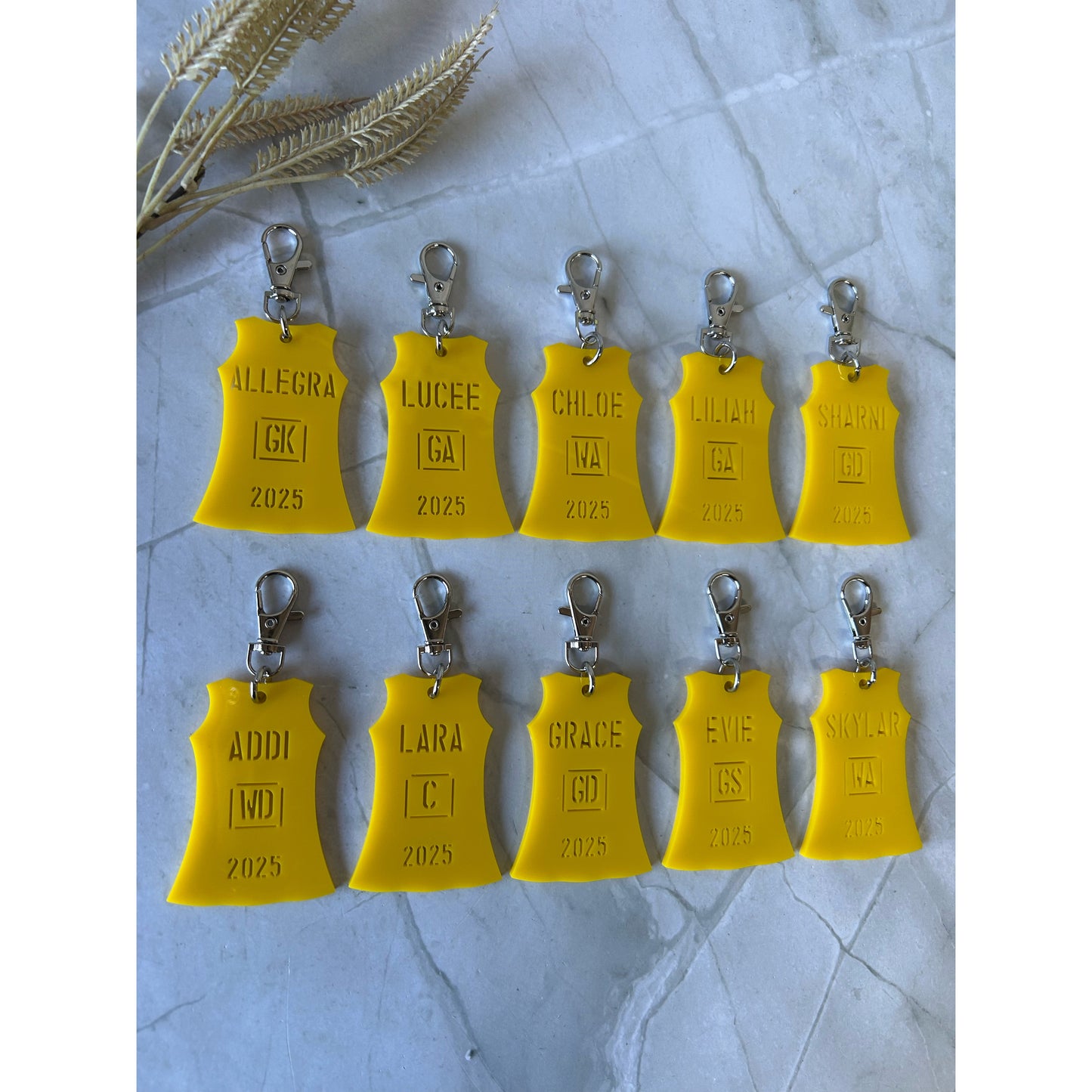Netball Dress Bag Tag