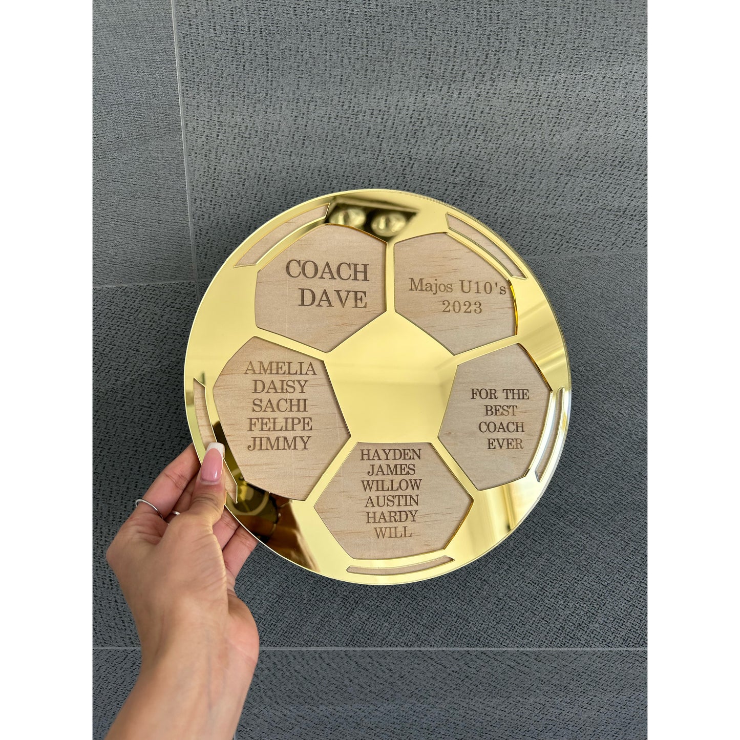 Personalised Thank You Plaque for Coaches