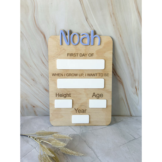 Back to school plaque