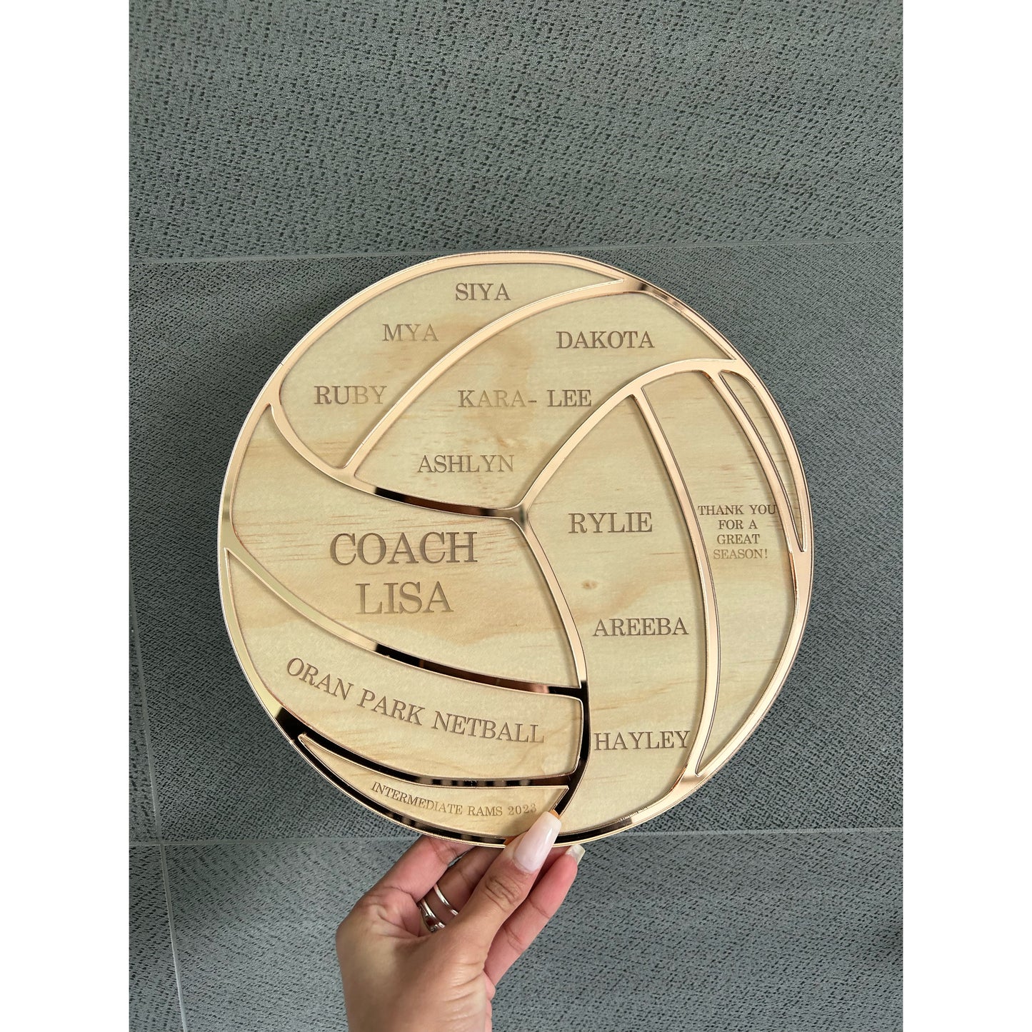 Personalised Thank You Plaque for Coaches