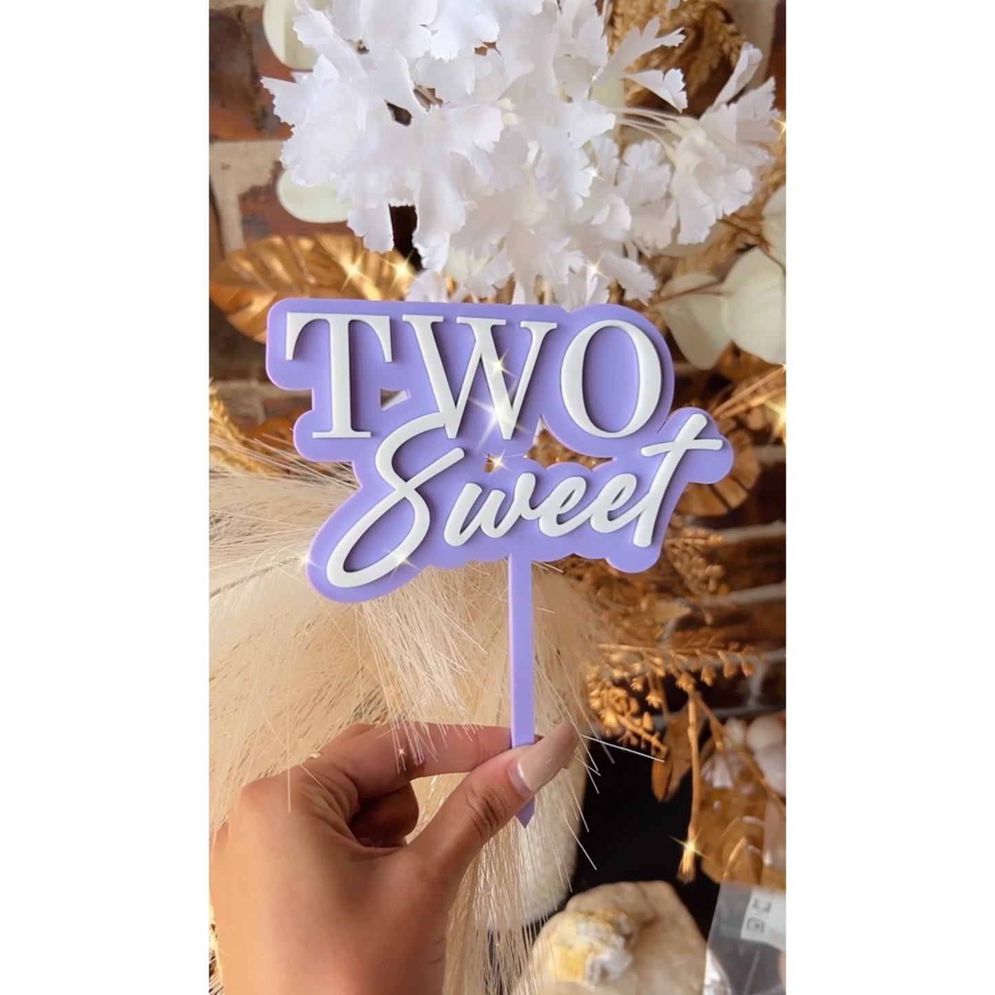 Double Layered Cake Topper