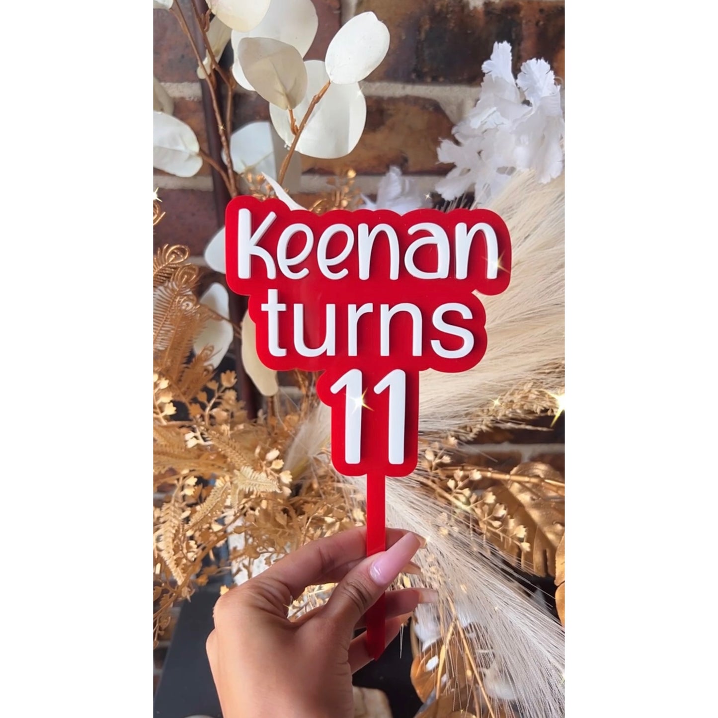 Double Layered Cake Topper