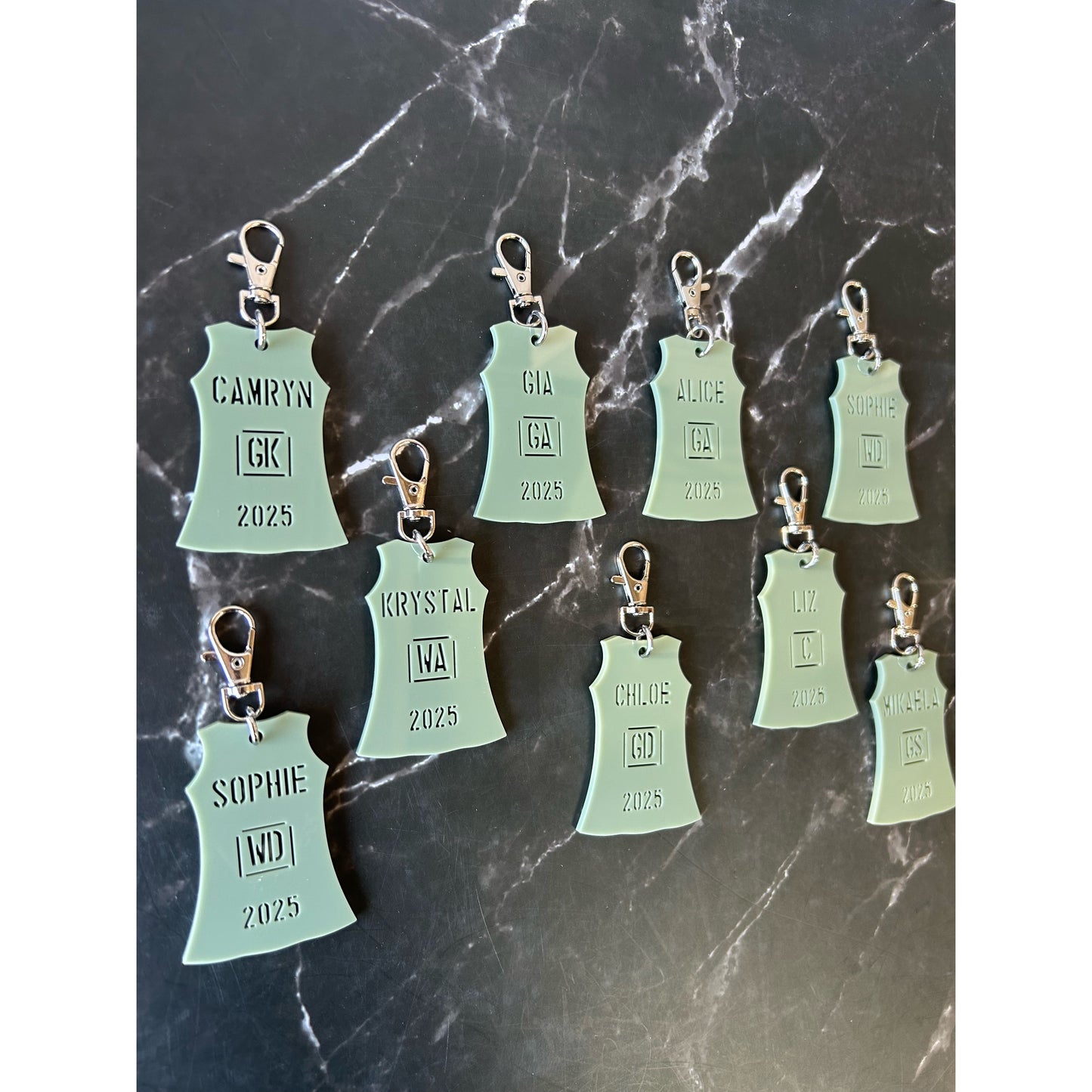 Netball Dress Bag Tag