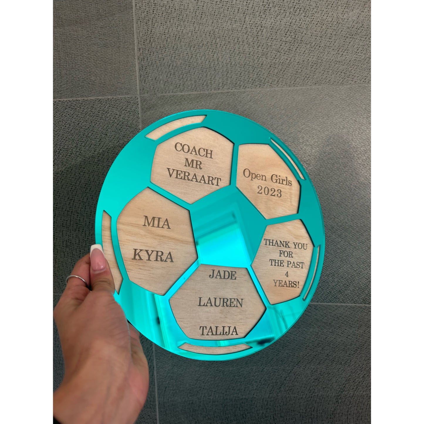 Personalised Thank You Plaque for Coaches