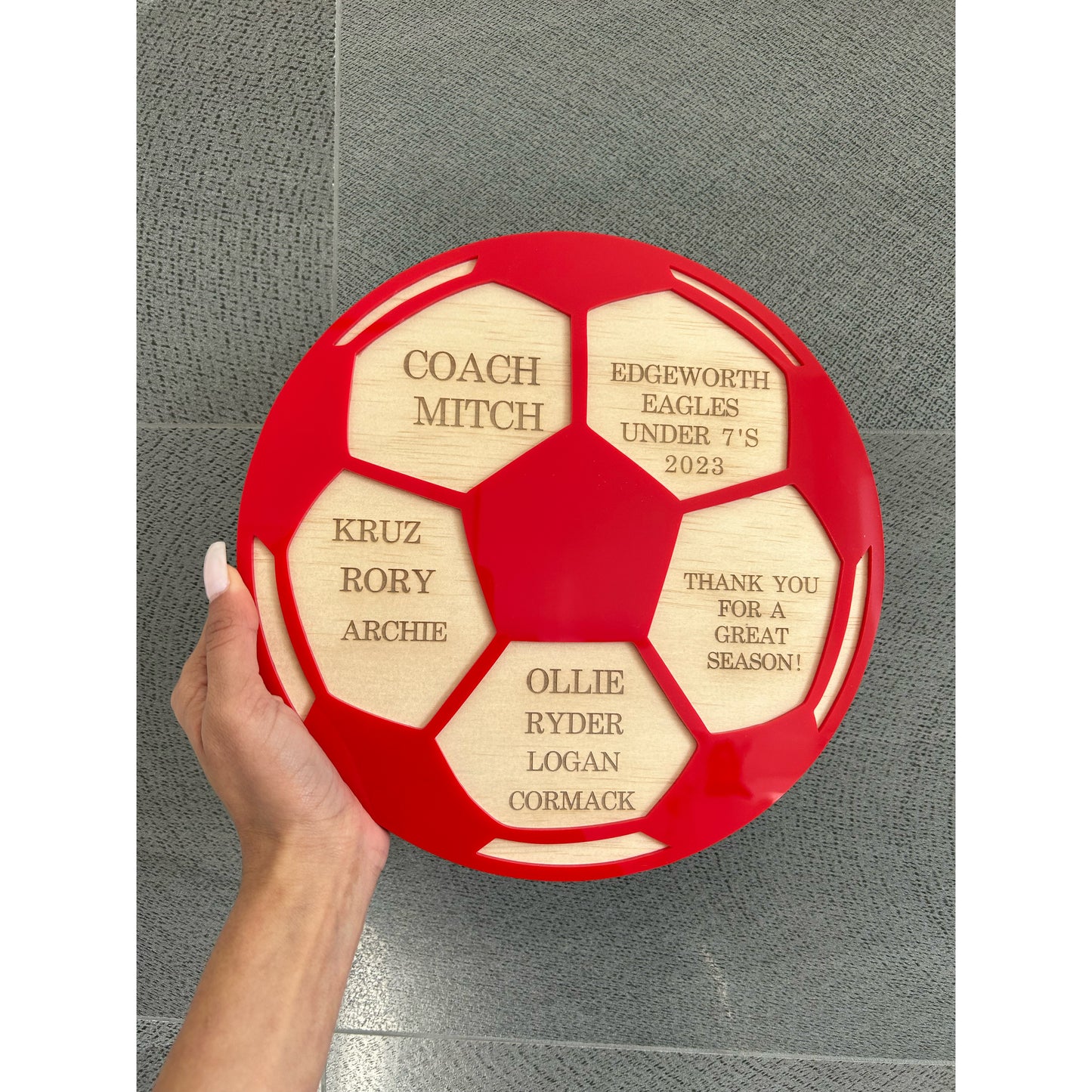 Personalised Thank You Plaque for Coaches