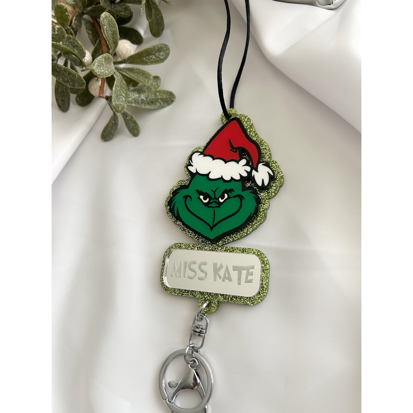 Resting Grinch Face - Dark Green