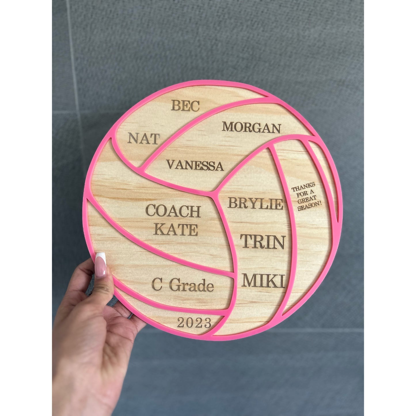 Personalised Thank You Plaque for Coaches