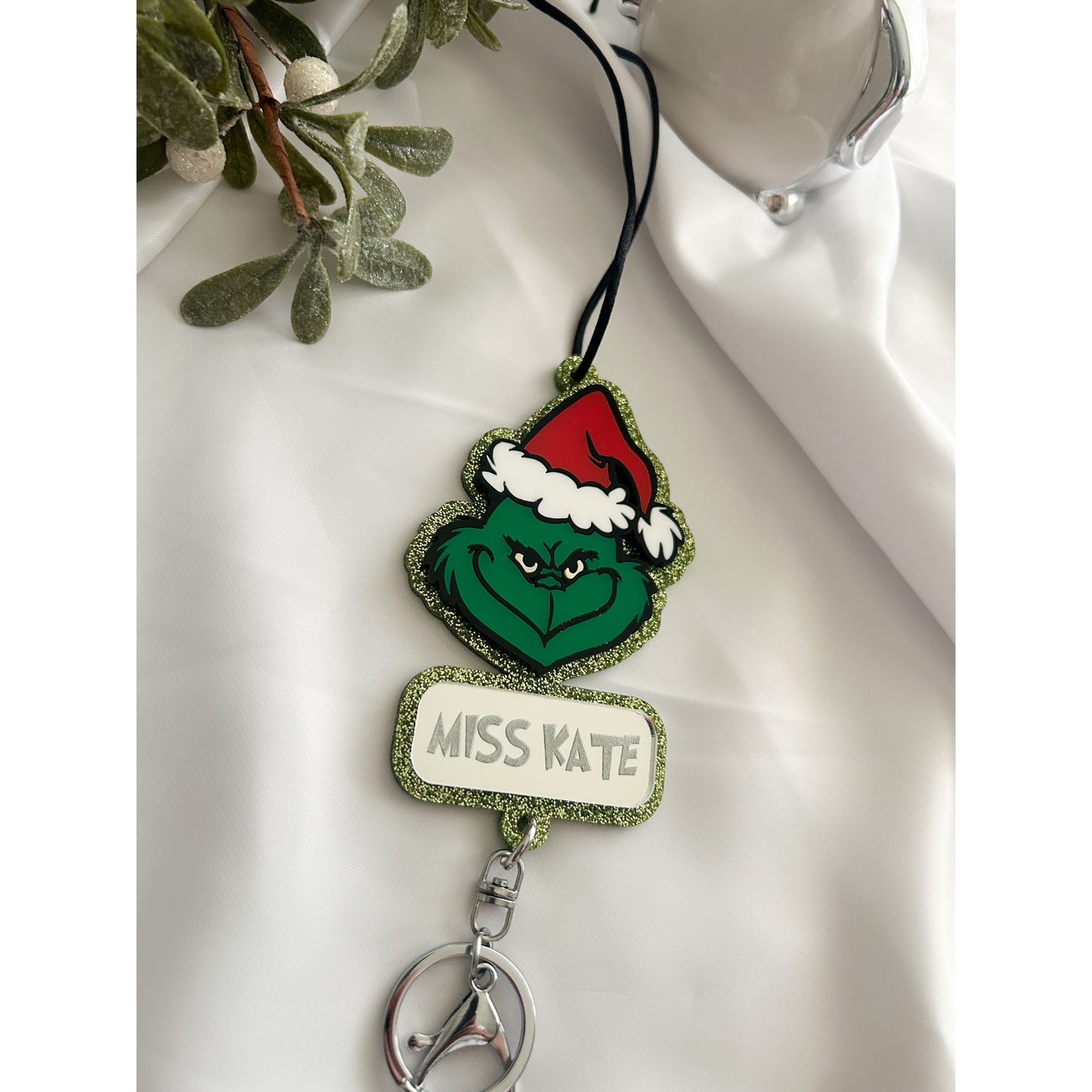 Resting Grinch Face - Dark Green