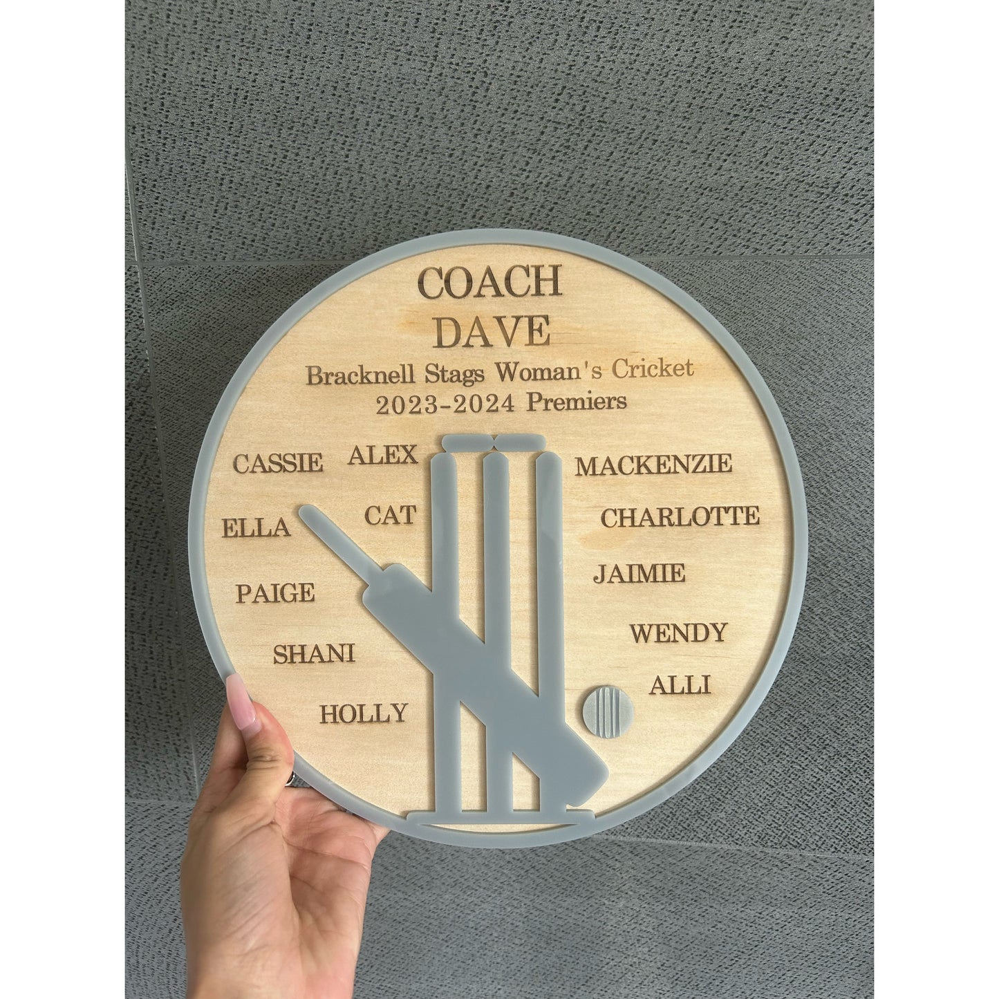 Personalised Thank You Plaque for Coaches