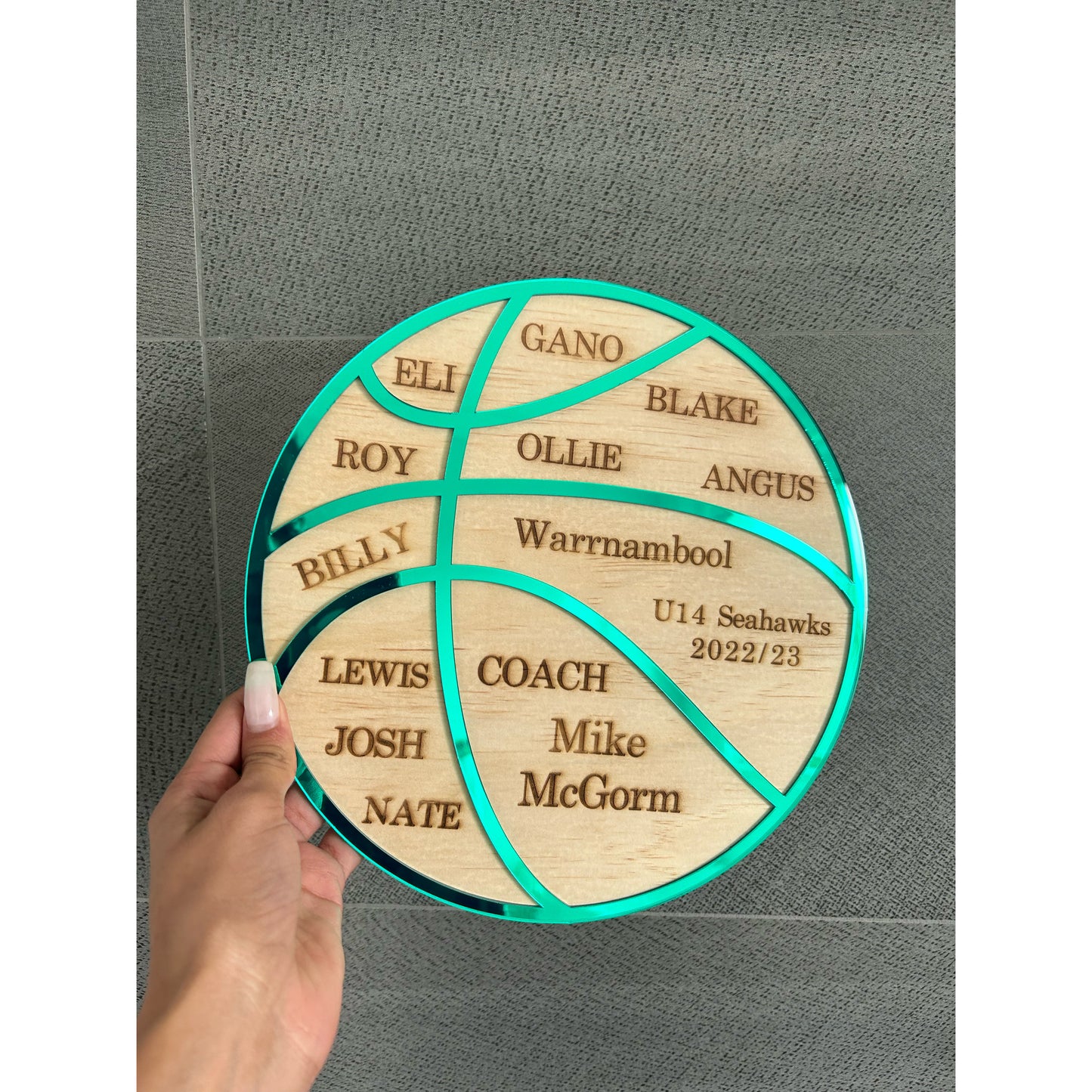 Personalised Thank You Plaque for Coaches