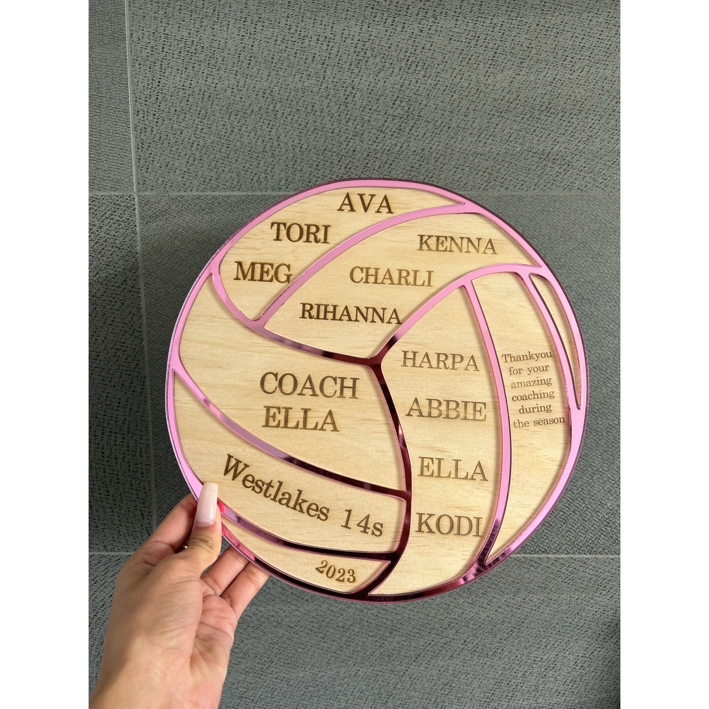 Personalised Thank You Plaque for Coaches
