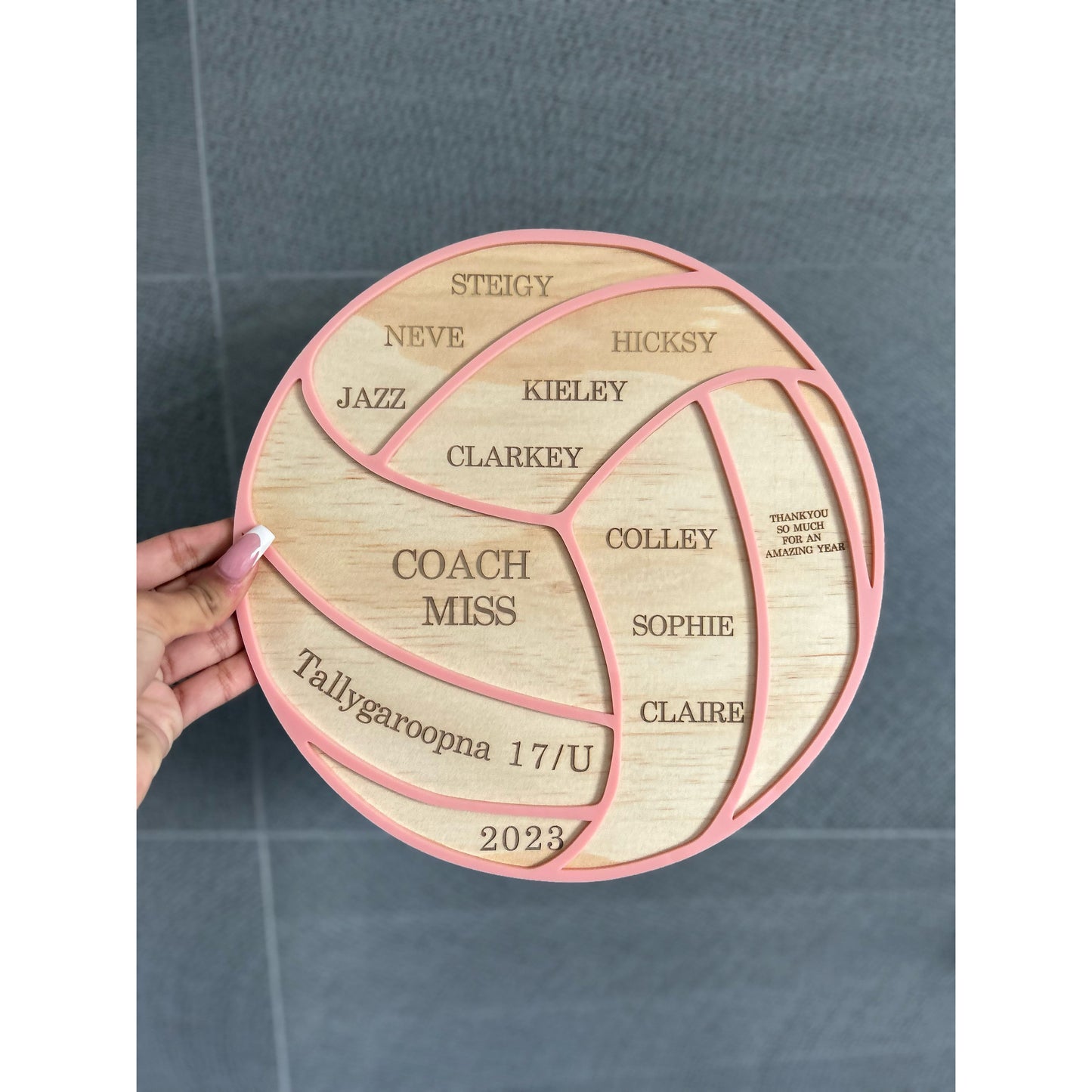 Personalised Thank You Plaque for Coaches