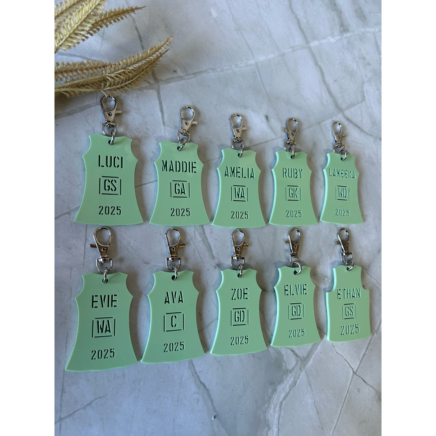 Netball Dress Bag Tag
