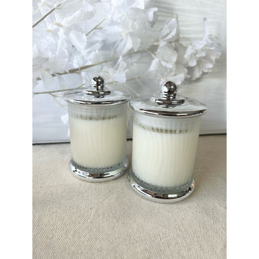 Silver Aesthetic Candles