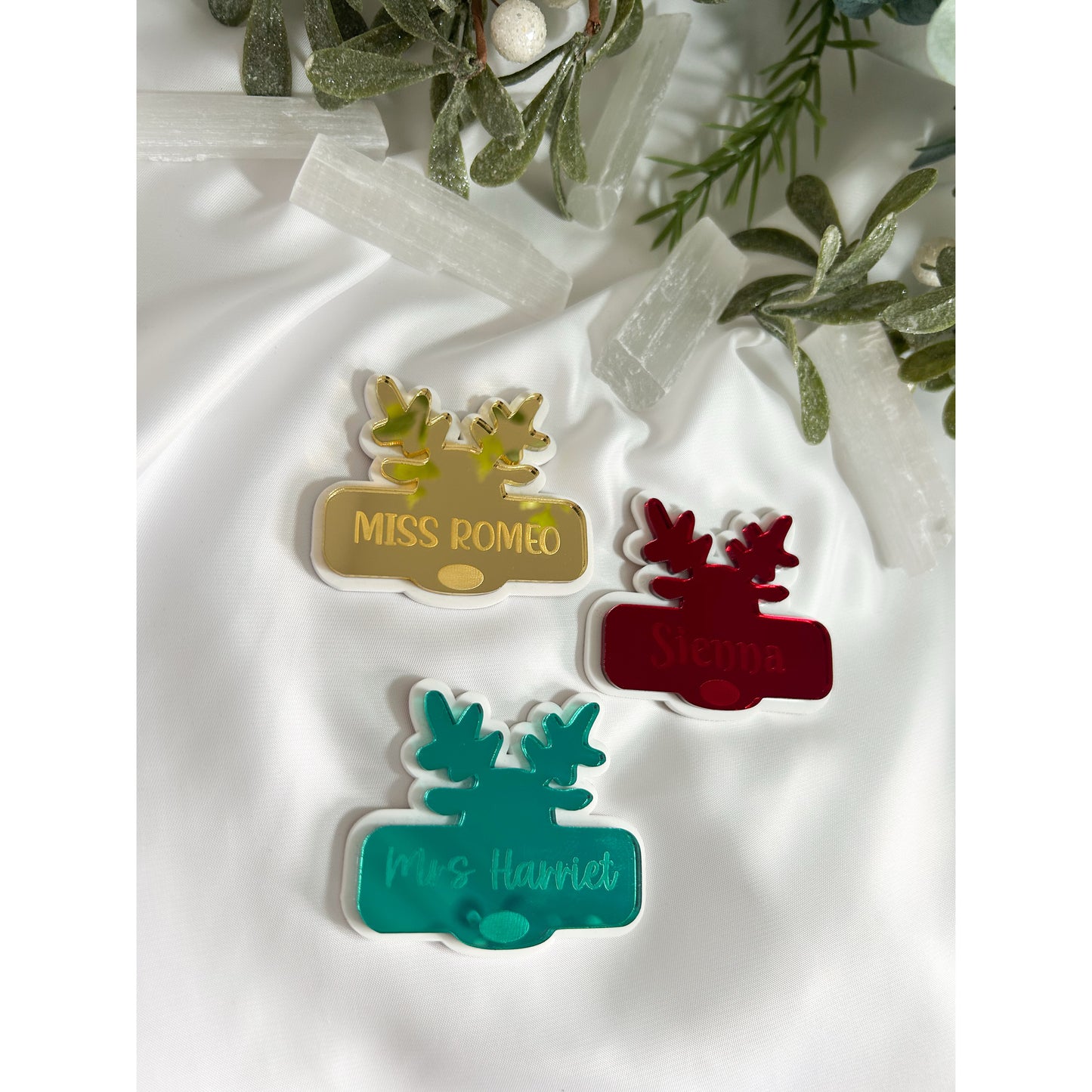 Reindeer Name Badge