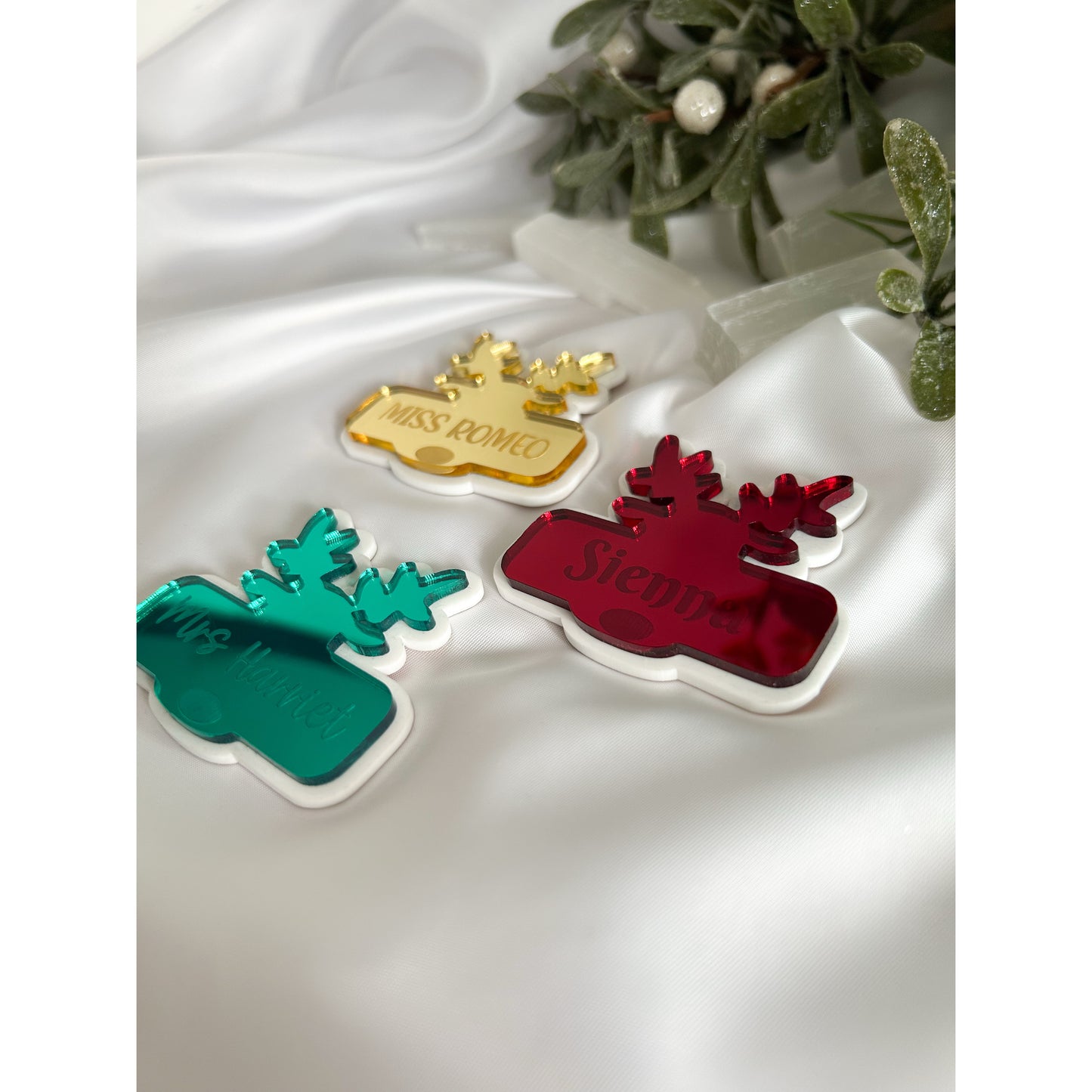 Reindeer Name Badge