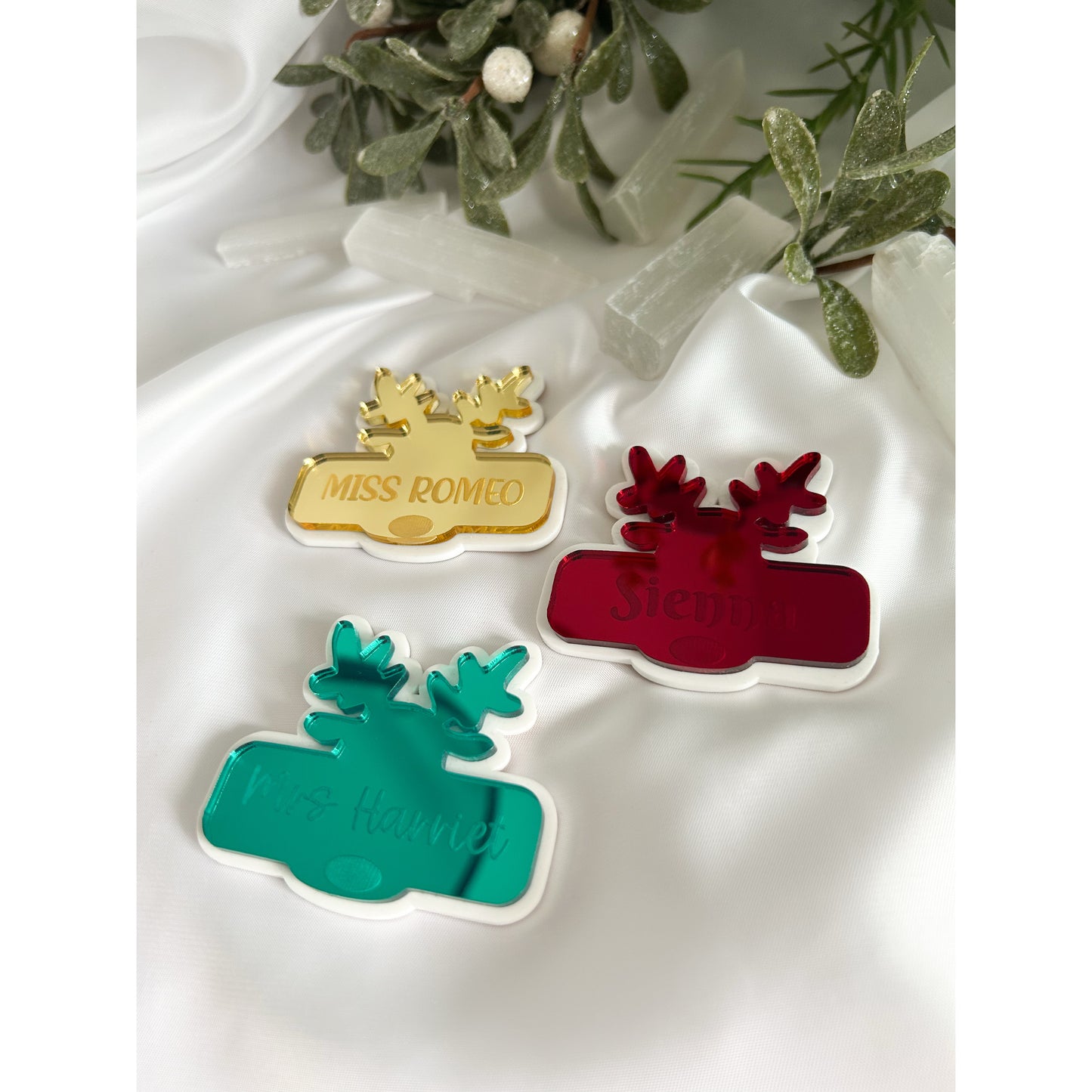 Reindeer Name Badge