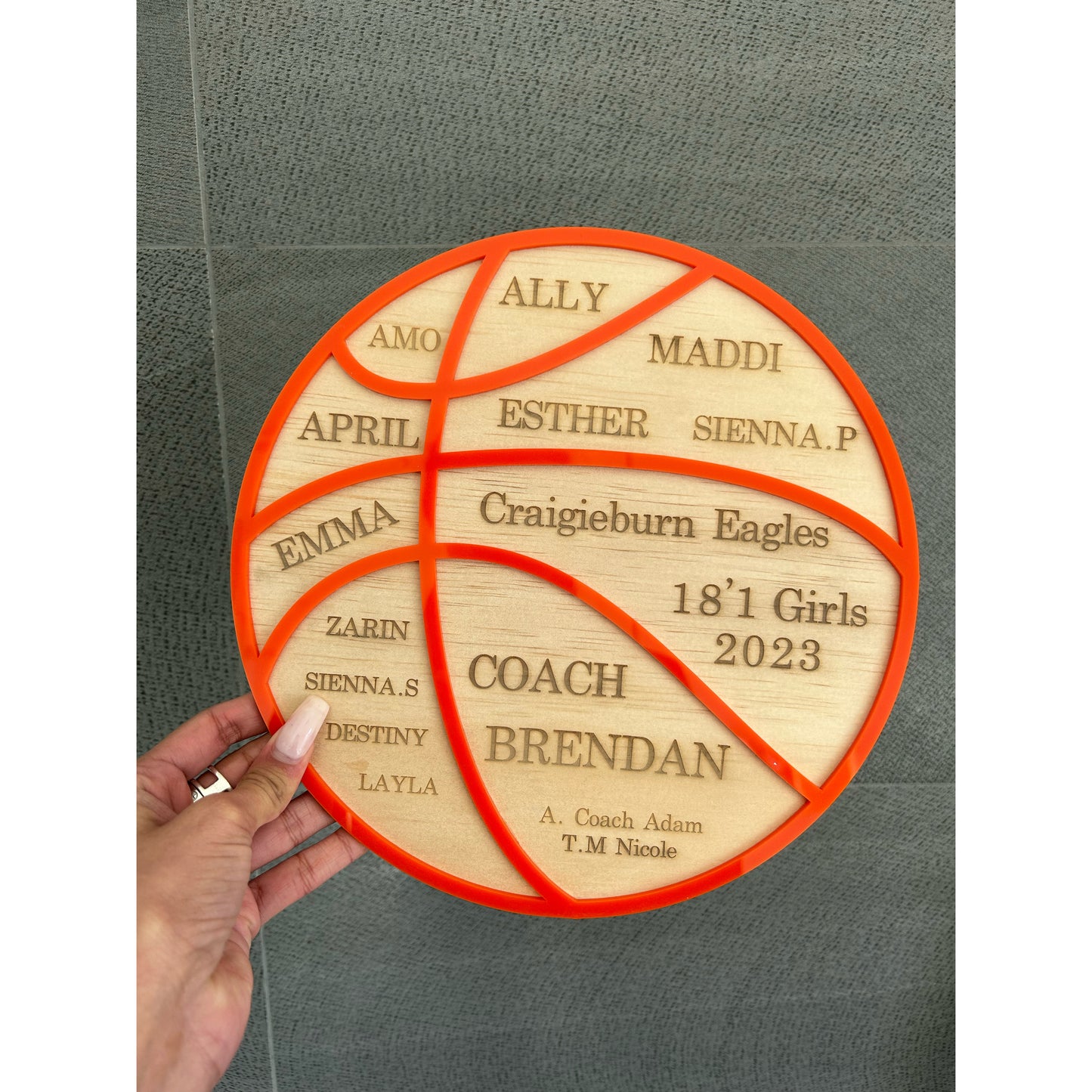 Personalised Thank You Plaque for Coaches