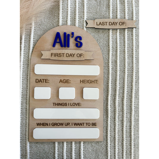 Arch Interchanging Back To School Board
