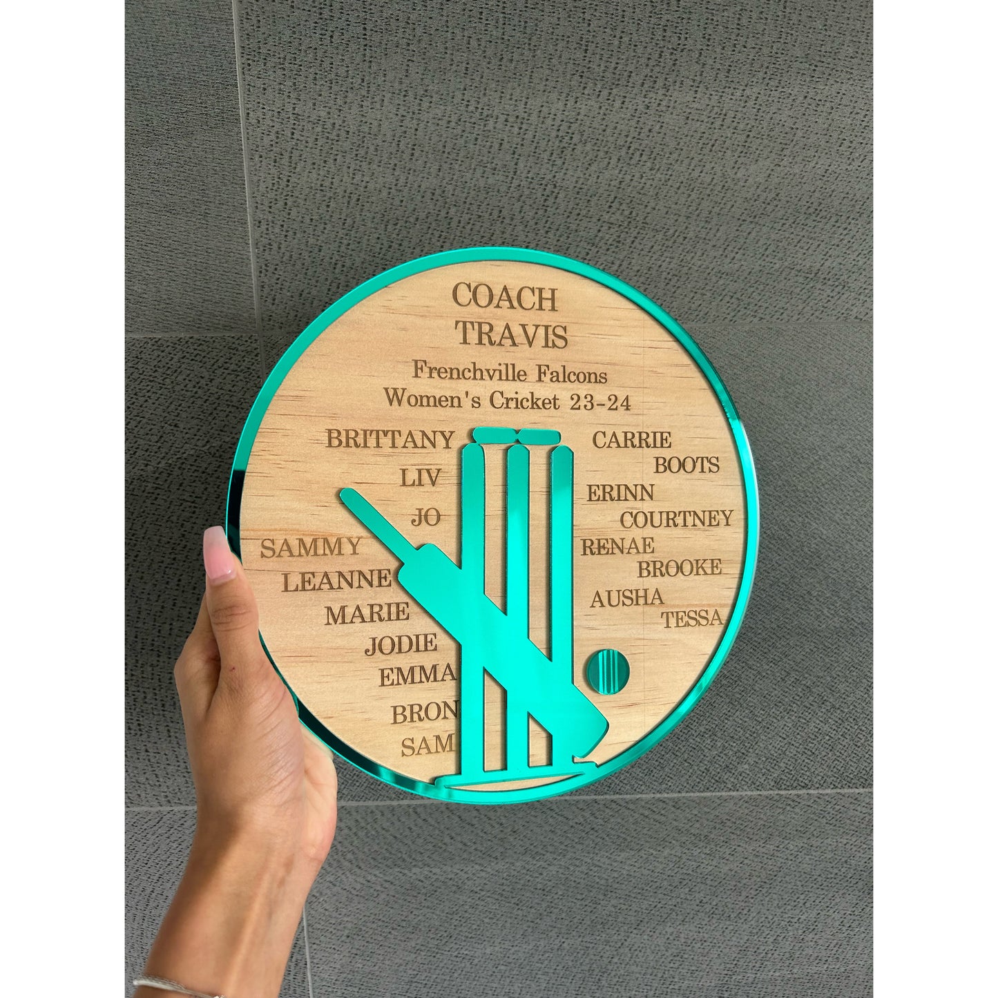 Personalised Thank You Plaque for Coaches