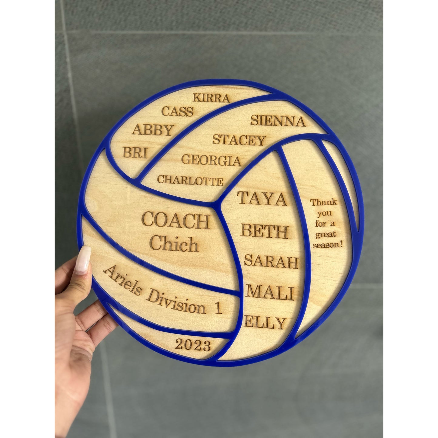 Personalised Thank You Plaque for Coaches