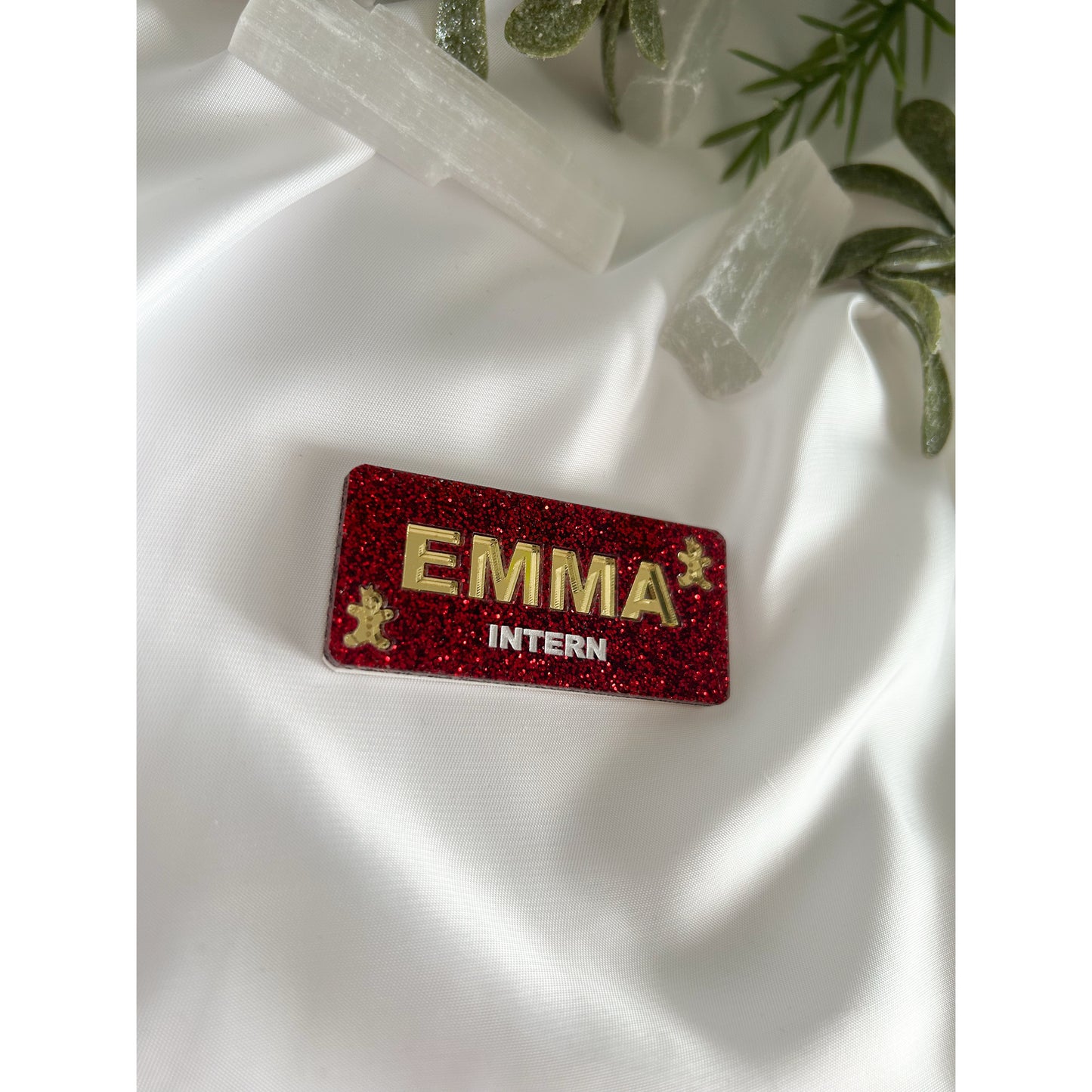 Glitter Name Badge