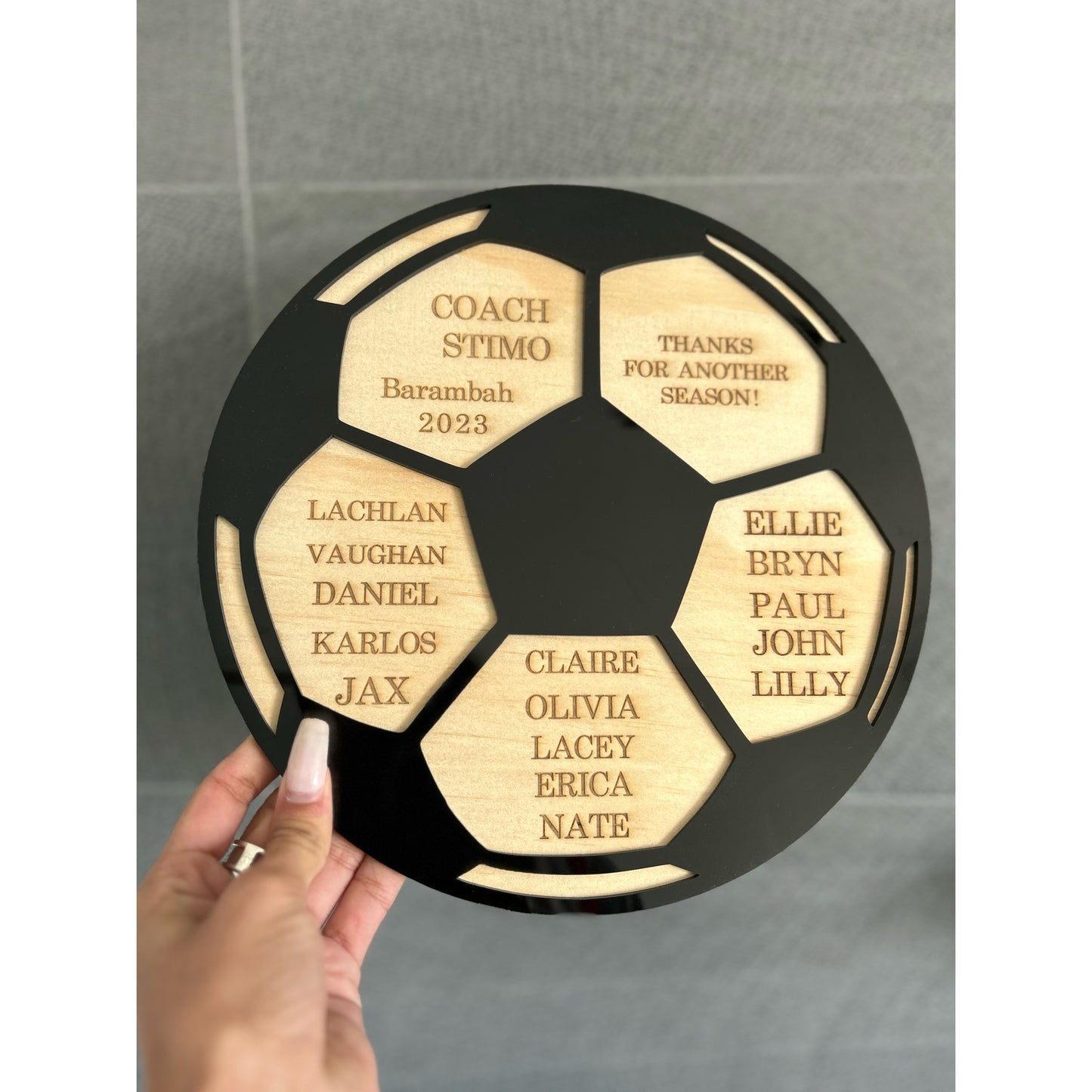 Personalised Thank You Plaque for Coaches