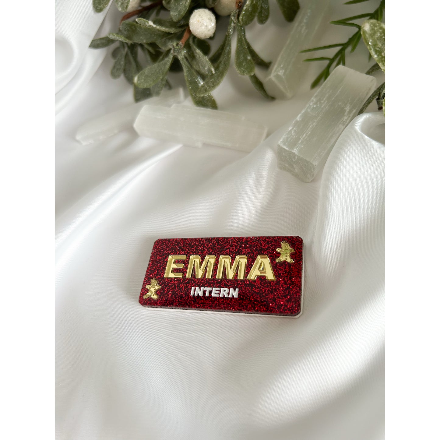 Glitter Name Badge