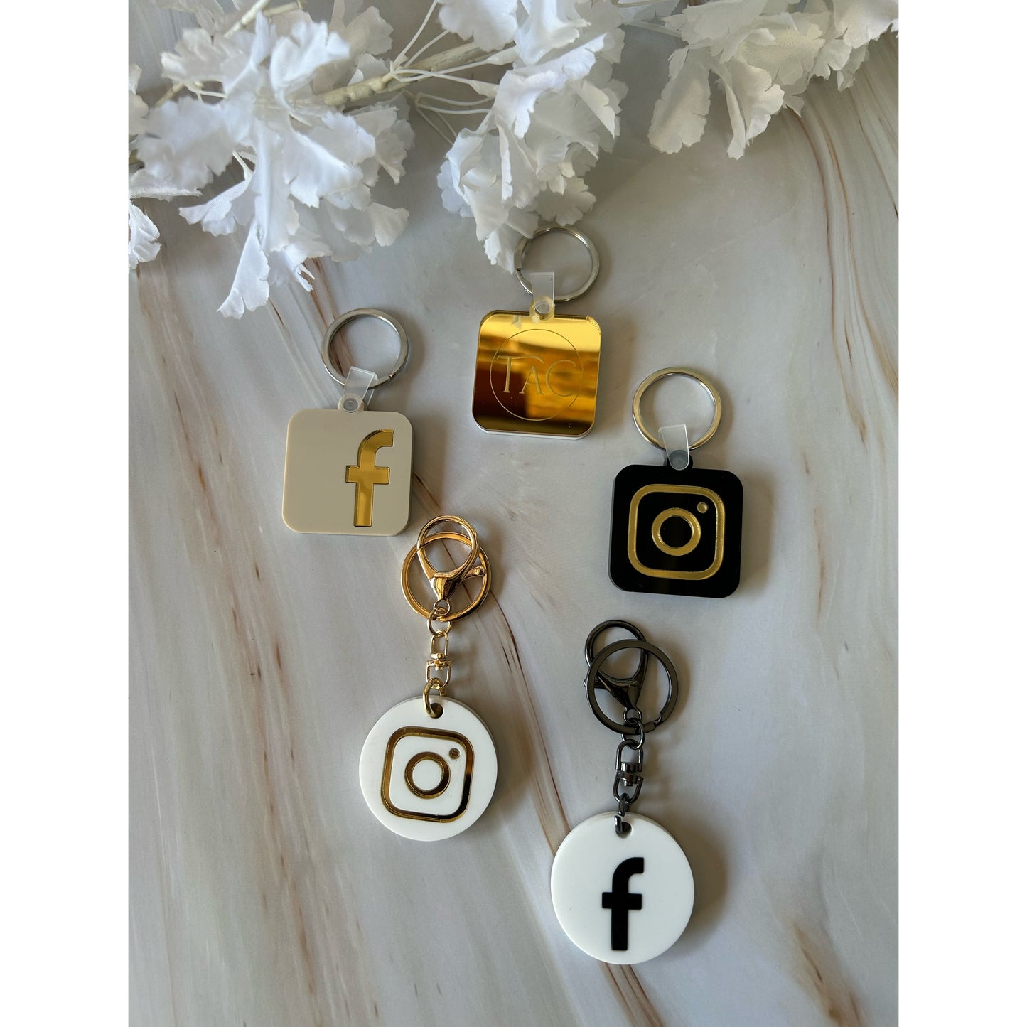 Smart NFC Social Media Keychains