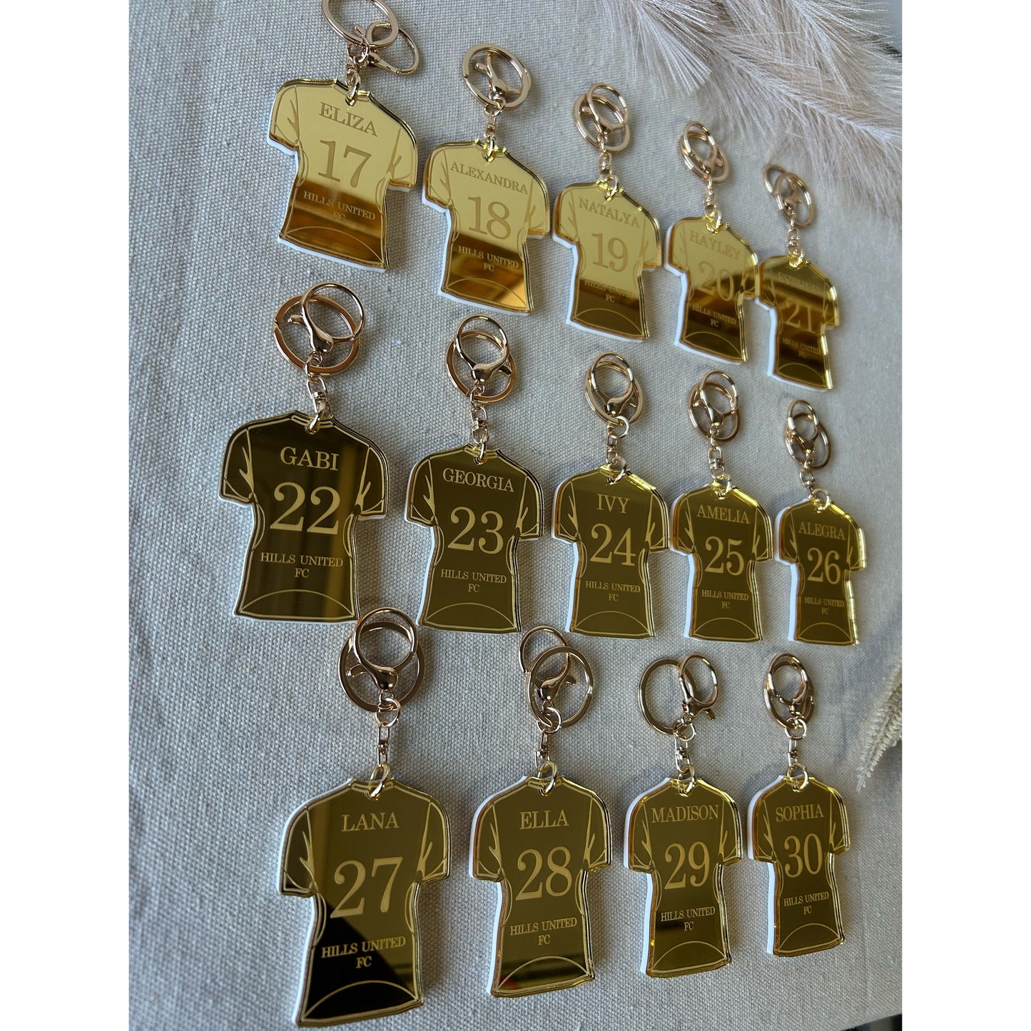 Soccer Jersey Keychain