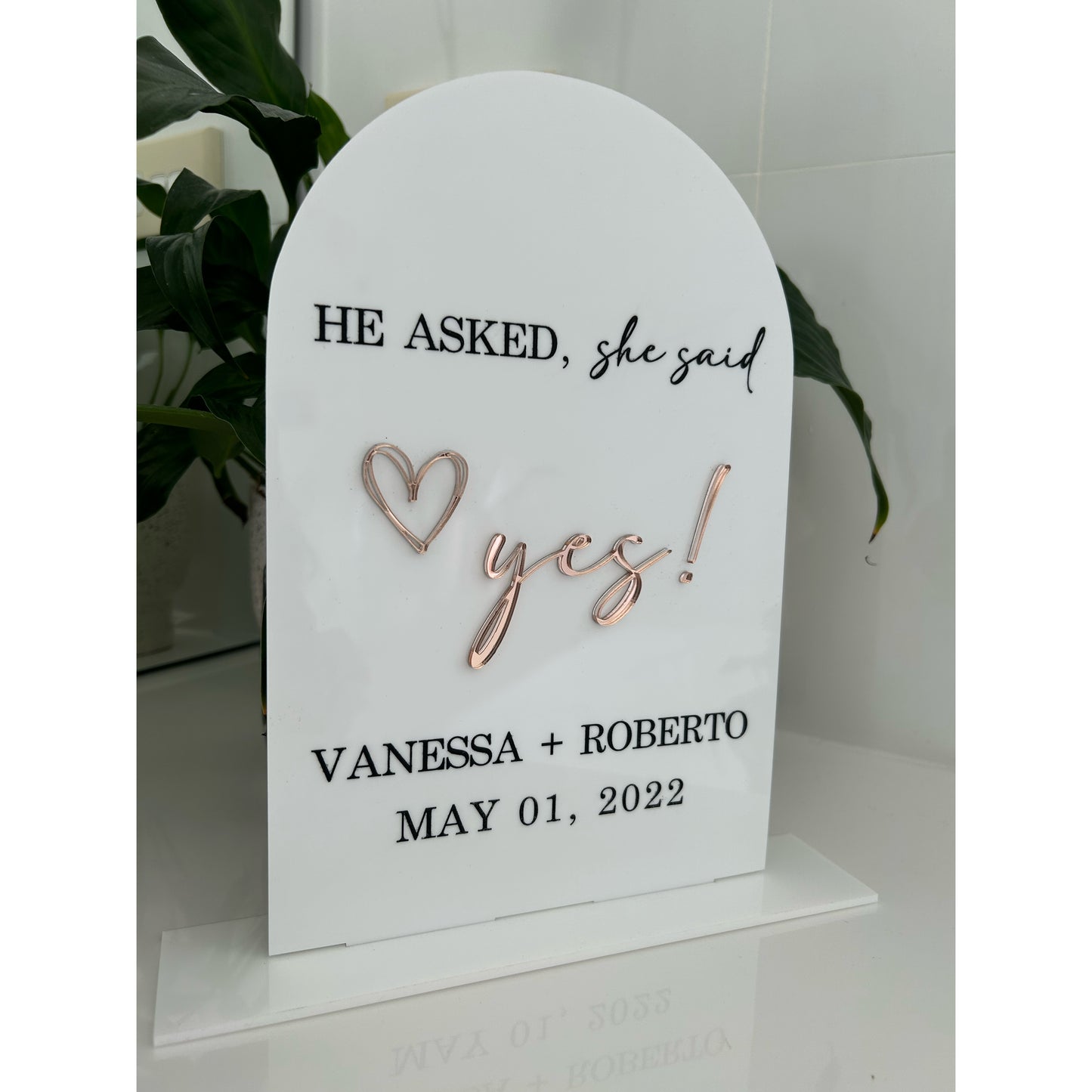 Engagement Plaque