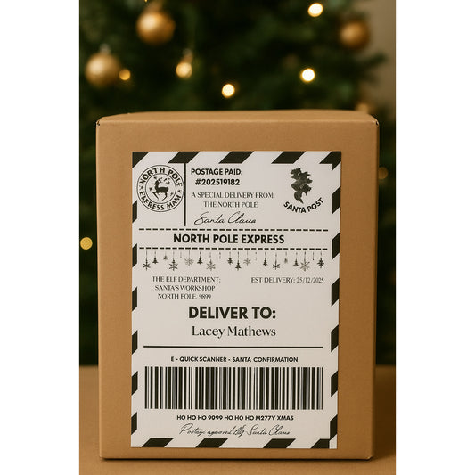 Santa Mail Shipping Labels - Pk 6