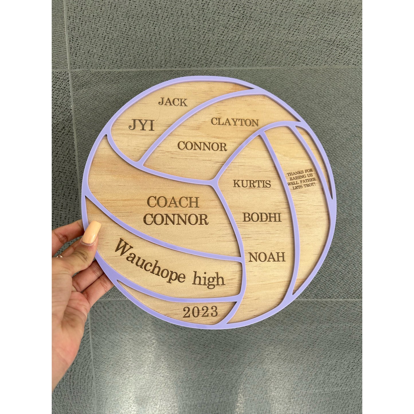 Personalised Thank You Plaque for Coaches