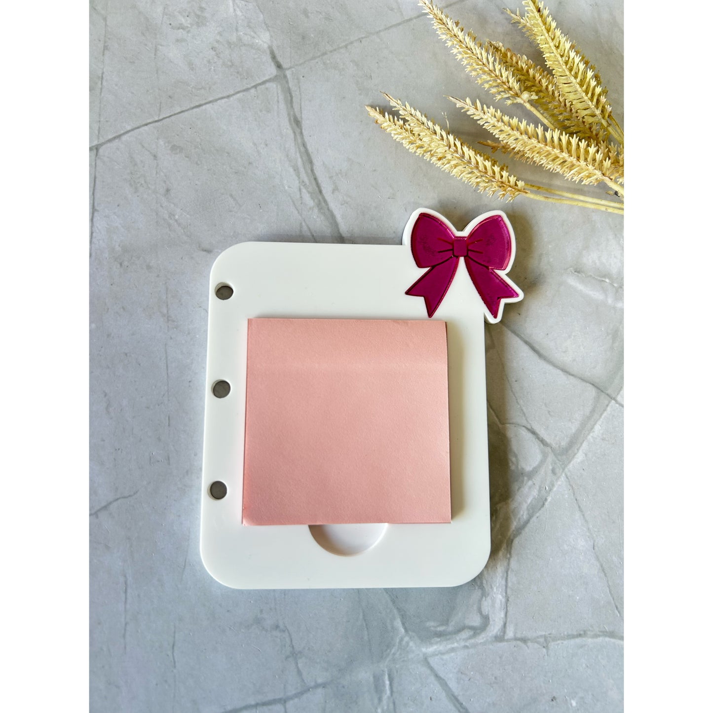 Bows & Bliss Sticky Note Holder