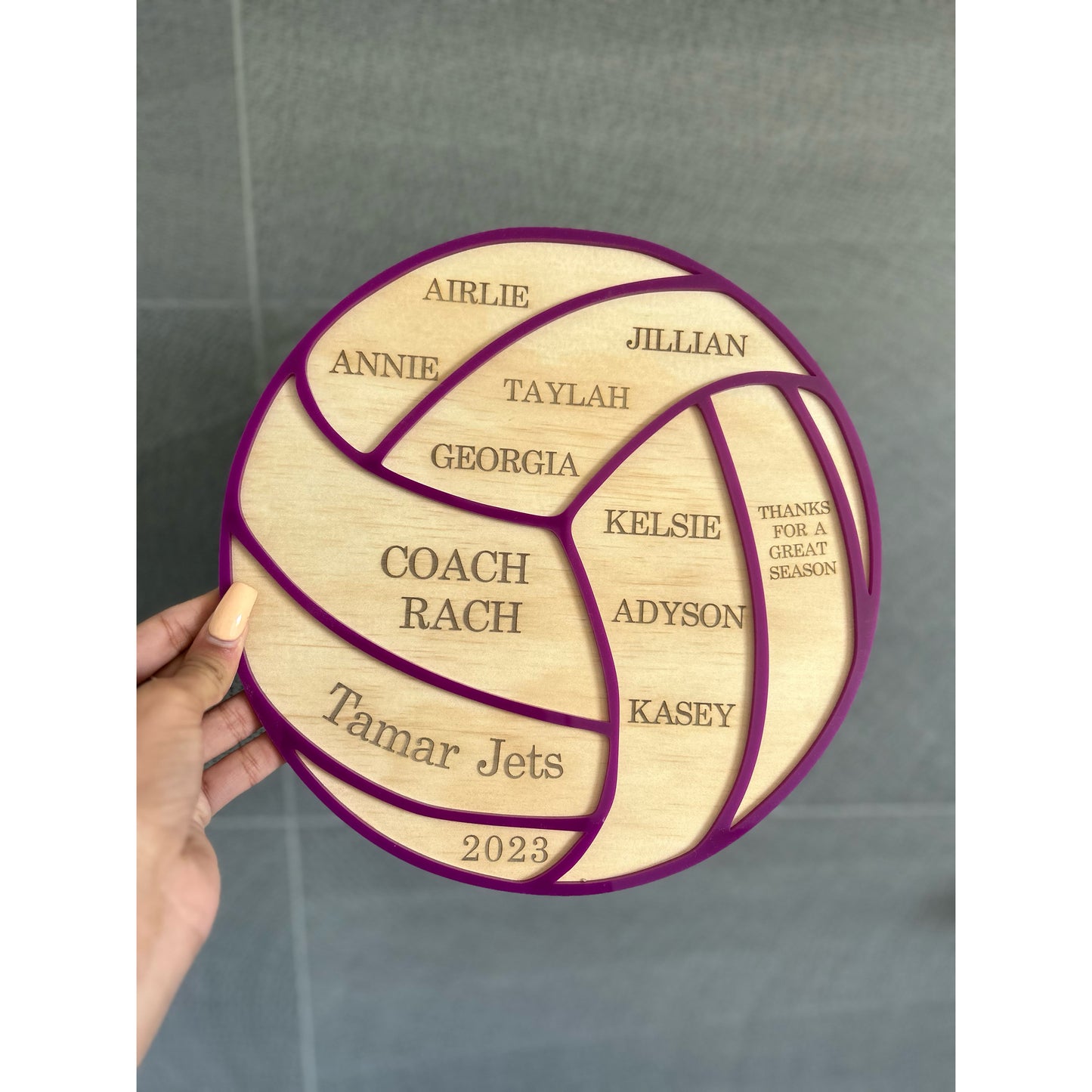 Personalised Thank You Plaque for Coaches