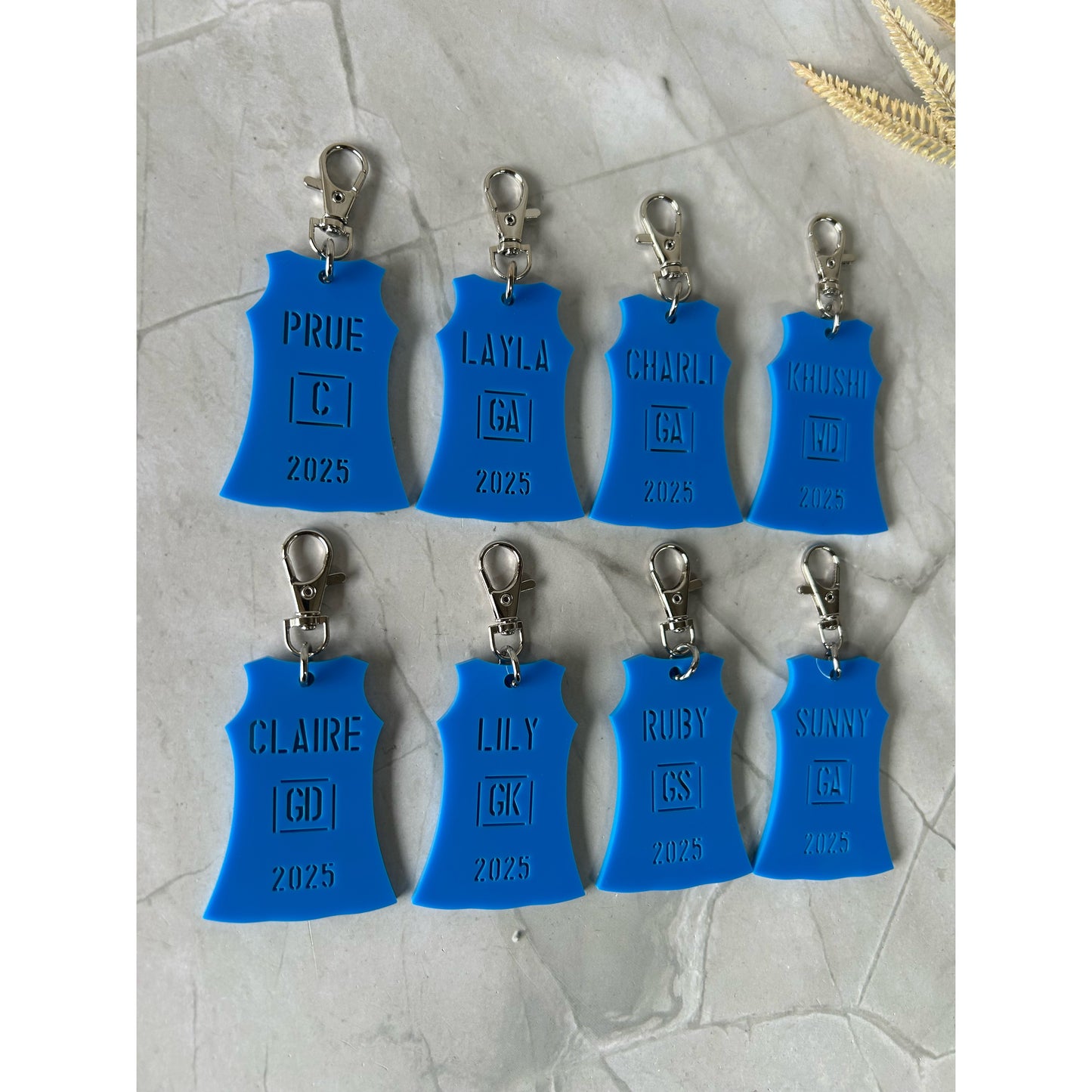 Netball Dress Bag Tag