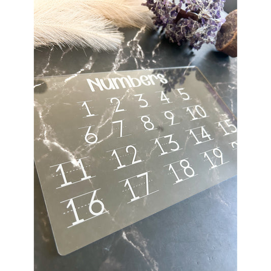 Numbers Tracing Board