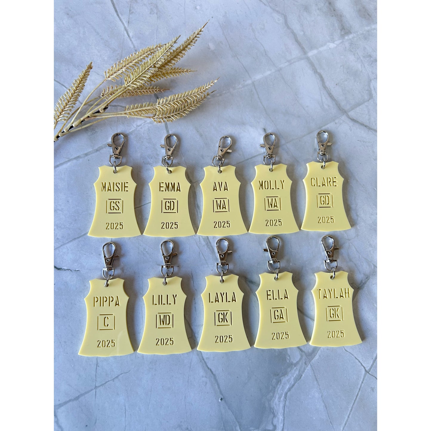 Netball Dress Bag Tag