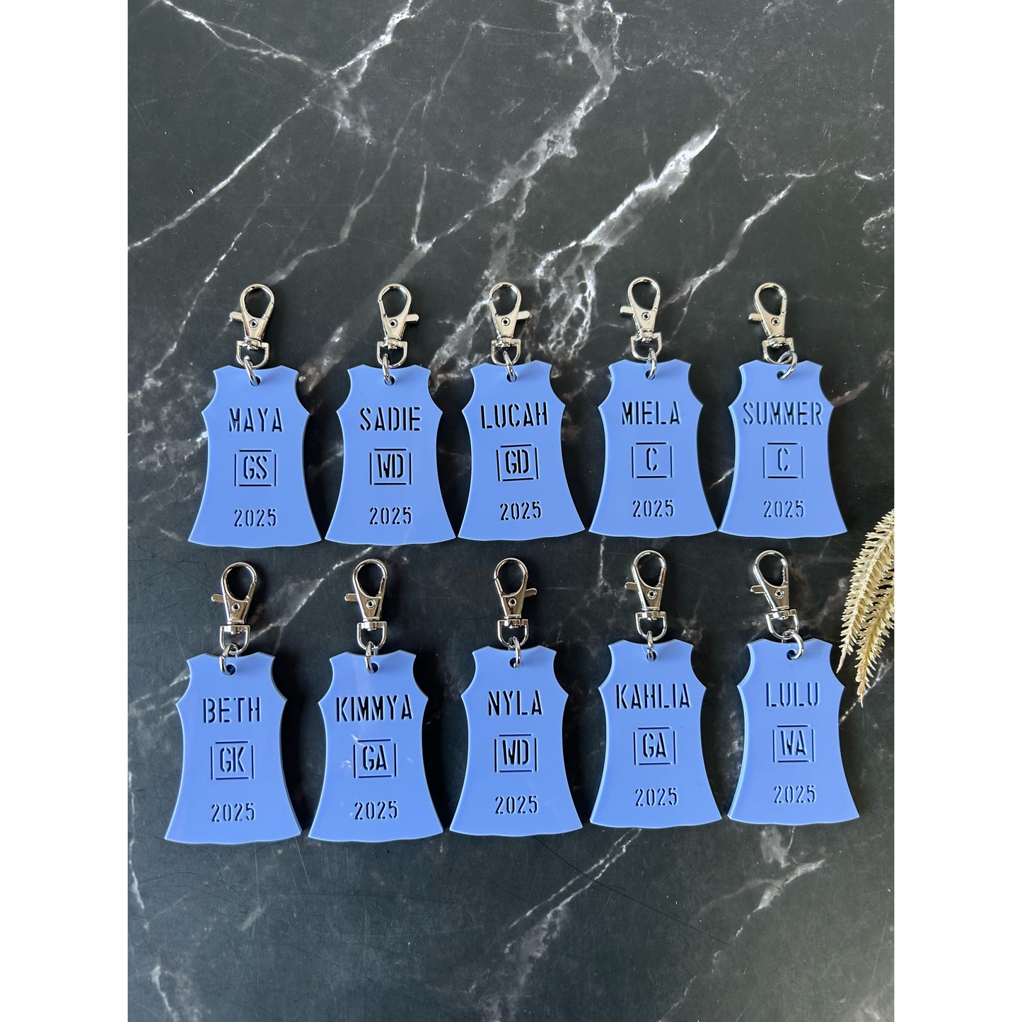 Netball Dress Bag Tag
