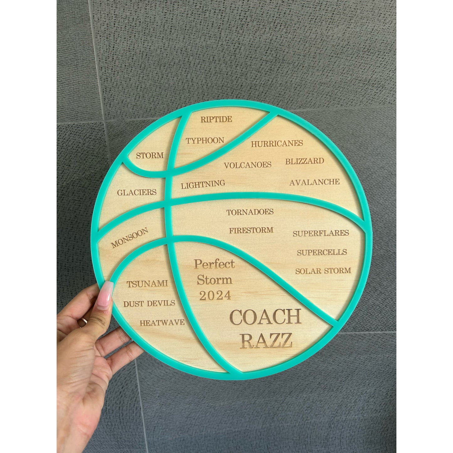 Personalised Thank You Plaque for Coaches