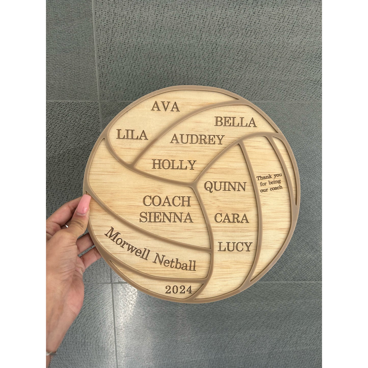 Personalised Thank You Plaque for Coaches